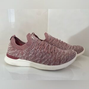 APL Techloom Wave Womens Size 10 Marled Dusty Pink Rose Like New